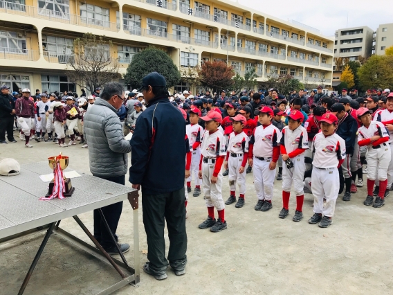 スポ少リーグ戦全勝優勝！