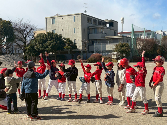 1月25日(日)今年初めての体験会を行いました⚾️